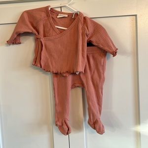 SpearmintLOVE 2pc 0-3m outfit
